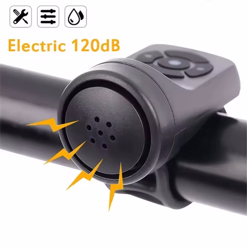 USB‑tölthető elektromos kerékpárkürt